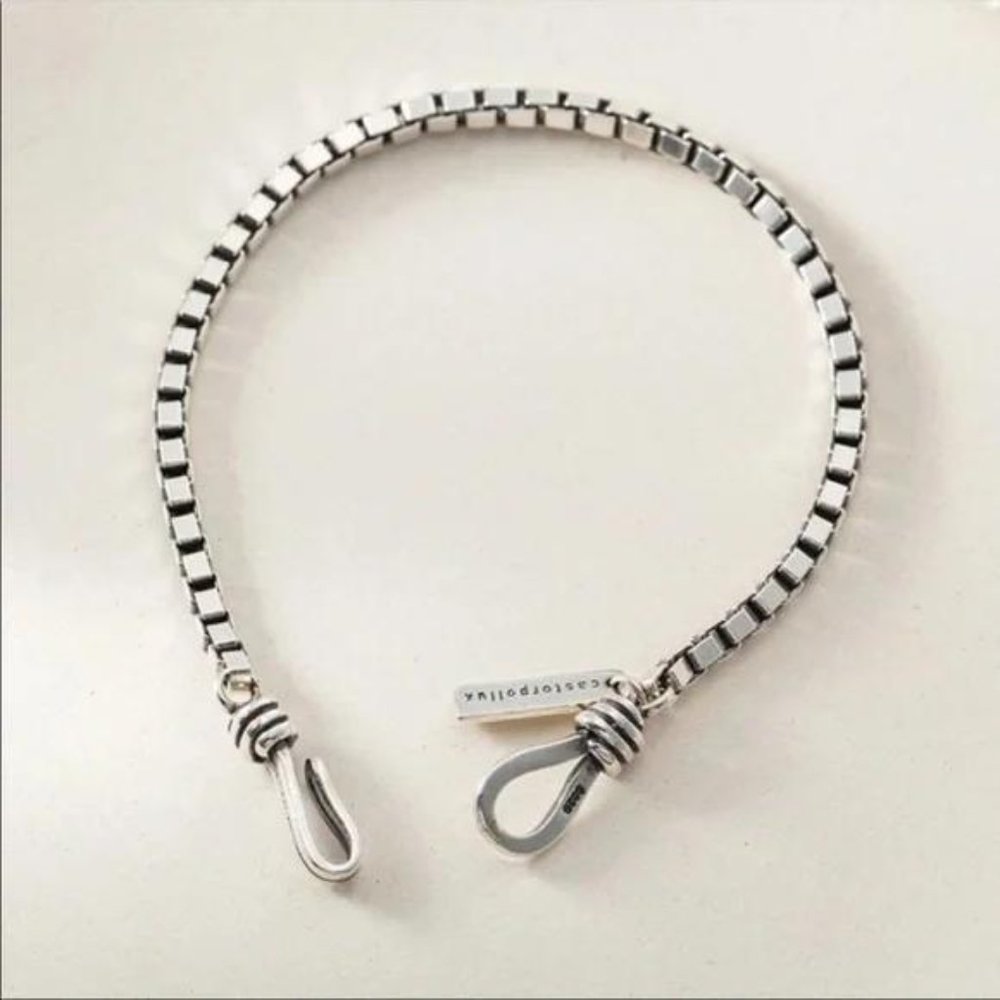 CHAIN 925 STERLING SILVER BRACELET - Picture 3 of 8